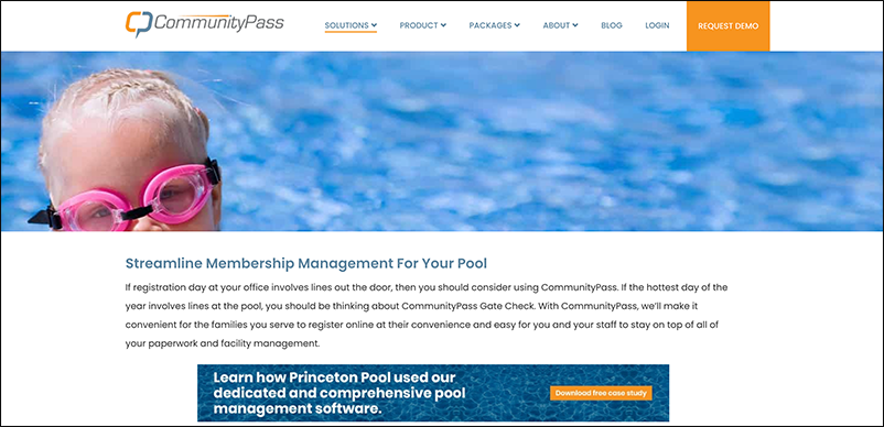 CommunityPass offers an all-in-one cloud-based pool membership management solution.