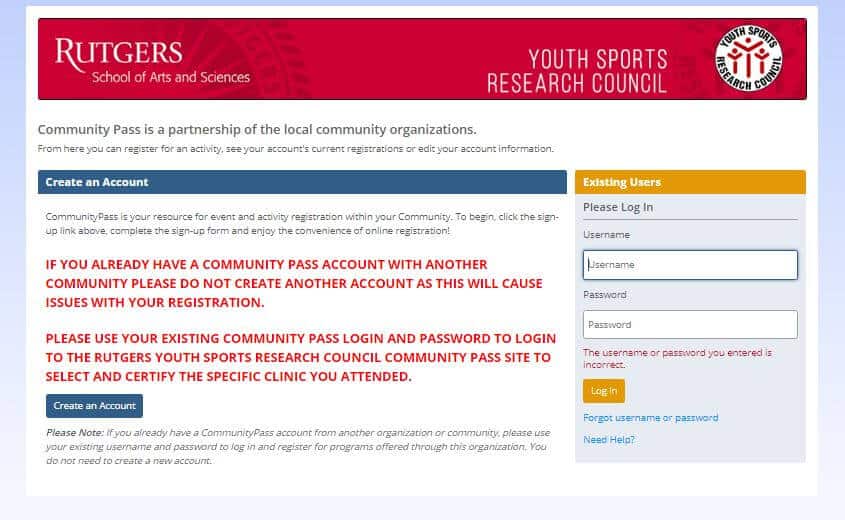 Rutgers trusts CommunityPass as their sports league management software provider.