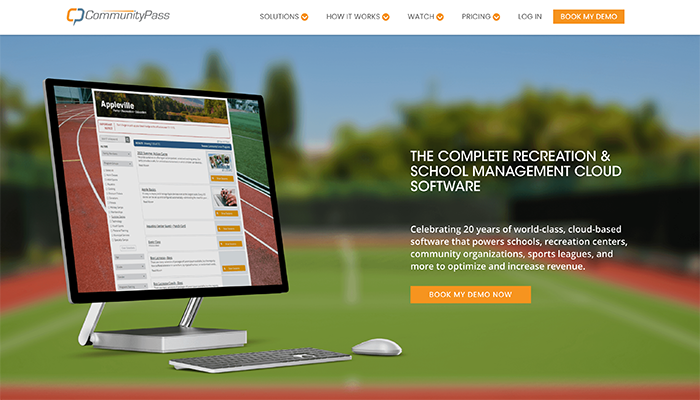 Screenshot of CommunityPass’s homepage